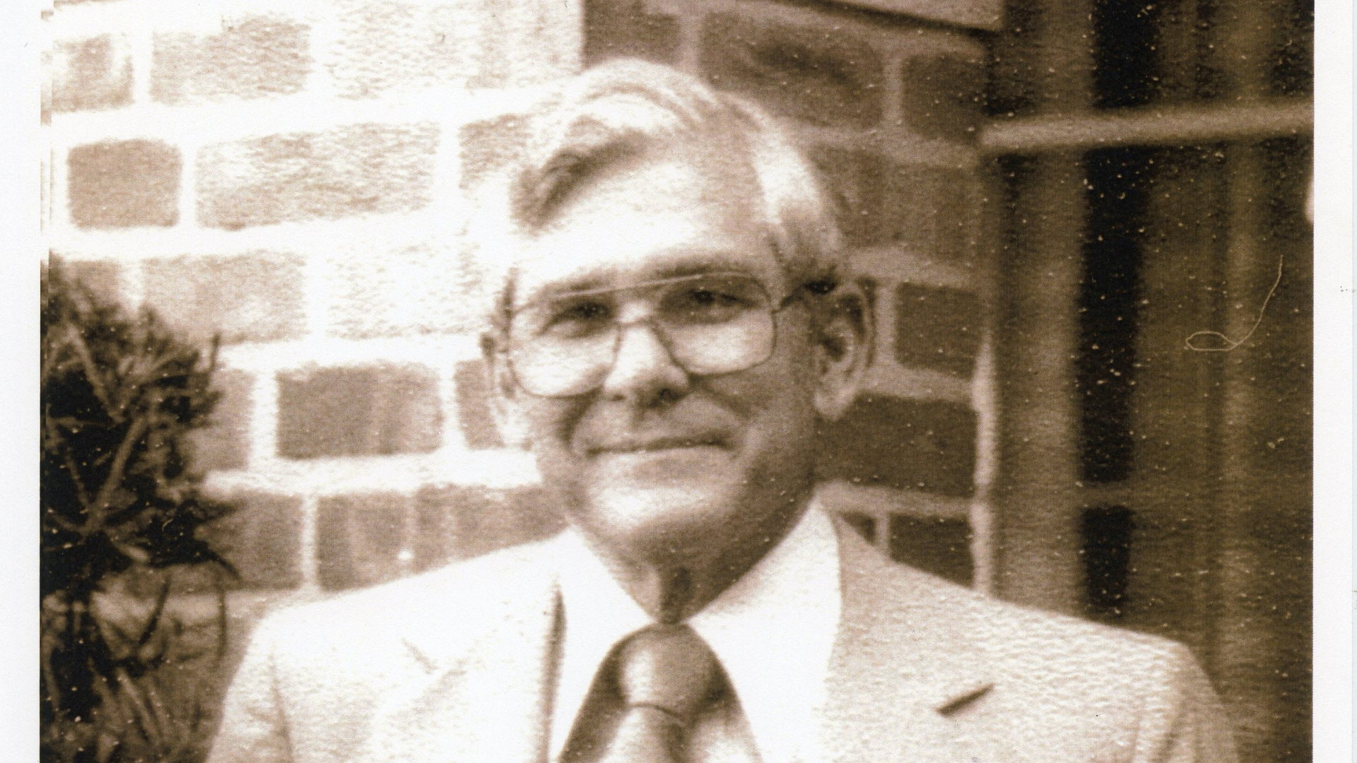 Black and white photo of Rev. Eugene ZImmerman